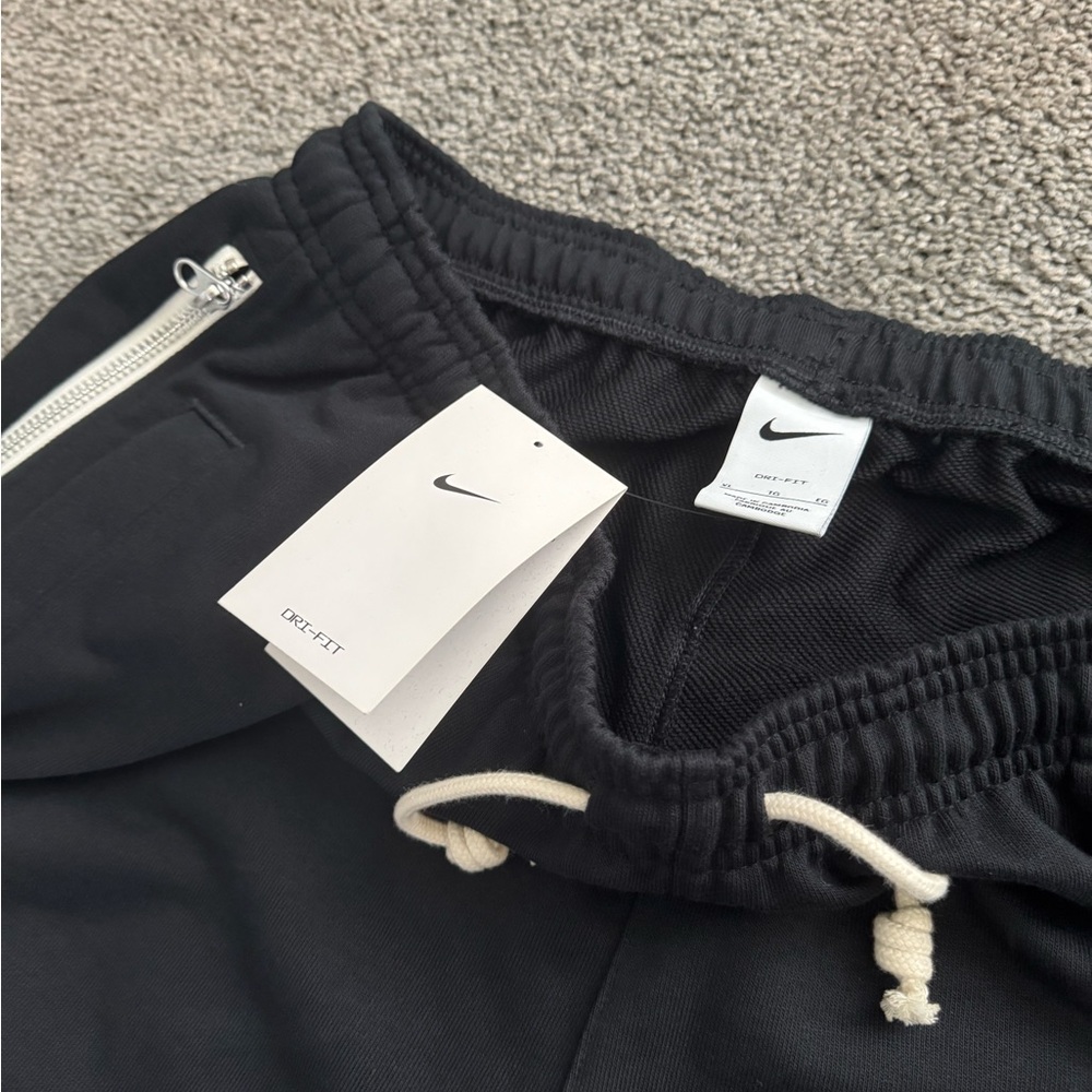 NWT Nike Black Dri-Fit Sweat Pants with White Accents